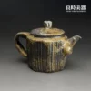 良時美器台灣茶器推薦-張家誌手作入炭柴燒壺130ml