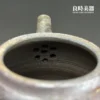 高端台灣茶器-張家誌手作入炭柴燒壺內壁七孔梅花狀濾網細節
