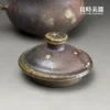 良時美器台灣茶器推薦-張家誌手作入炭柴燒壺270ml壺蓋