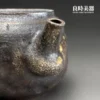 良時美器台灣茶器推薦-張家誌手作入炭柴燒壺190ml壺嘴落灰