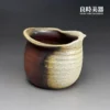 高端台灣茶器-張家誌手作柴燒窯變茶海雙面落灰交織側面視覺細節