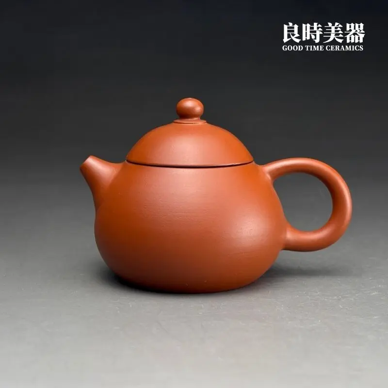 t-lyur-6 (1) 台灣茶具-林永裕手作朱泥西施壺-T-LYUR-6平滑外觀與正面器型