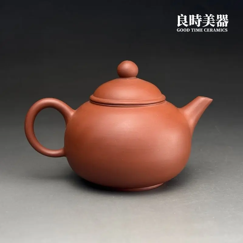 ylhpt-3 (6) 東峰早期手拉坯朱泥壺 150ml|絕版收藏