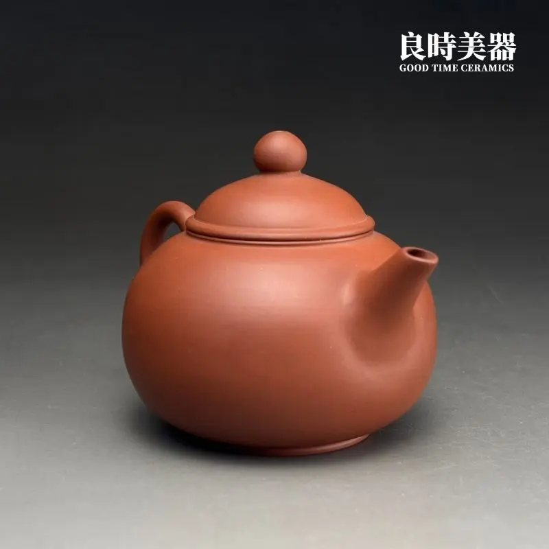 ylhpt-3 (7) 東峰早期手拉坯朱泥壺 150ml|絕版收藏