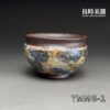 ymmg-1 (1) 台灣茶具-陳明謙手作天空藍窯變岩礦杯-ymmg-1正面外觀與天空藍岩礦結晶