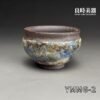 ymmg-2 (1) 台灣茶具-陳明謙手作天空藍窯變岩礦杯-ymmg-1正面外觀與天空藍岩礦結晶ymmg-2