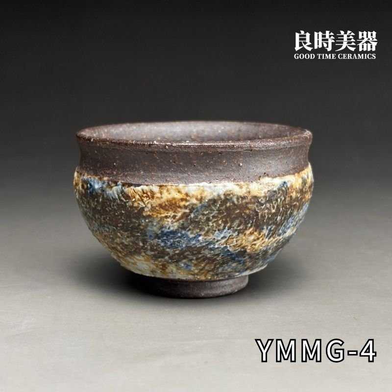 ymmg-4 (1) 台灣茶具-陳明謙手作天空藍窯變岩礦杯-ymmg-1正面外觀與天空藍岩礦結晶ymmg-4