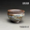 台灣茶具-陳明謙手作天空藍窯變岩礦杯-ymmg-5正面外觀與手工四方方口造型