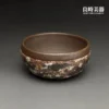 高端台灣茶器-江世為手作岩礦茶杯四度入窯金屬溶融斑駁結晶視覺