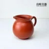 台灣茶器推薦-永隆研製朱泥茶海出水口細部