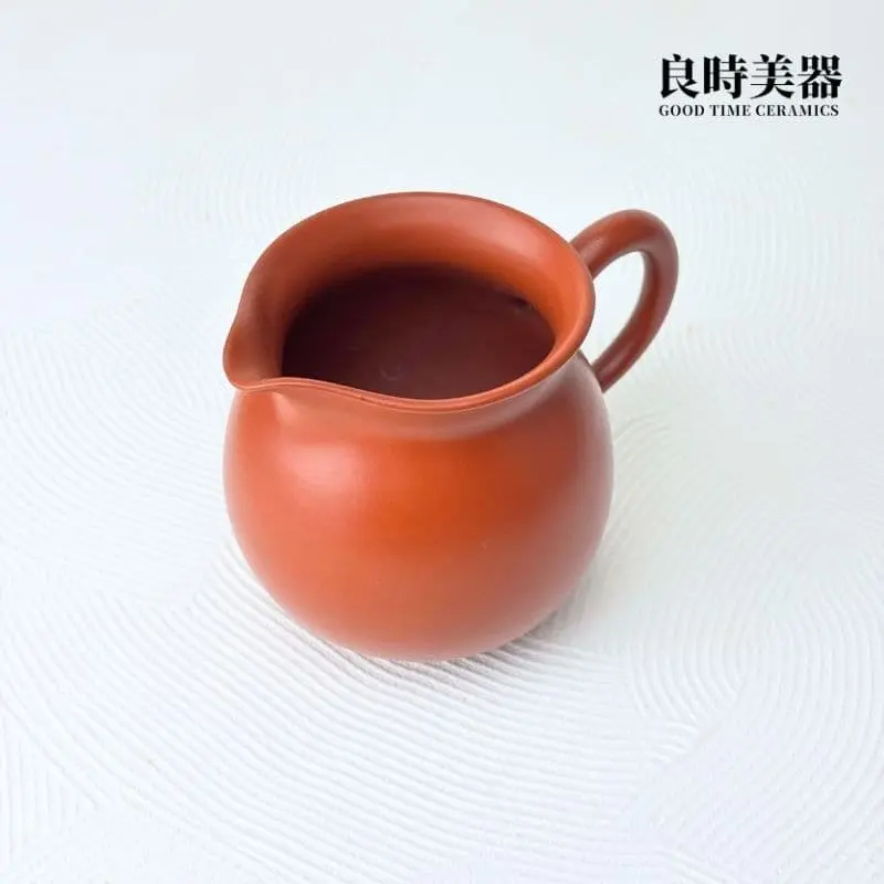 台灣茶器推薦-永隆研製朱泥茶海250ML上視角