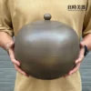 【職人手作】手拉坏手工10斤大茶甕-柴燒釉大茶甕
