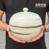良時美器手拉坏手工一斤茶甕-水墨流