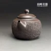 台灣茶具-陳政嵐爆裂紫砂壺200ML壺口