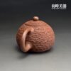 台灣茶具-李崑明冰煙朱泥壺180ML手把外觀